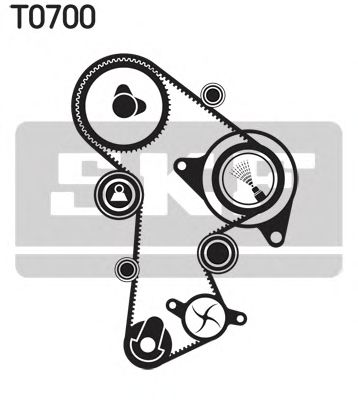 VKMC 01148-2 SKF - Насос охолоджуючої рідини + комплект зубчатого ремня1